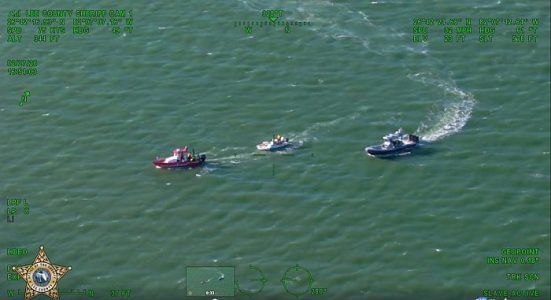 Flare used in rescue of man in sinking boat