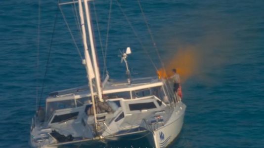Flares used in Australia catamaran rescue