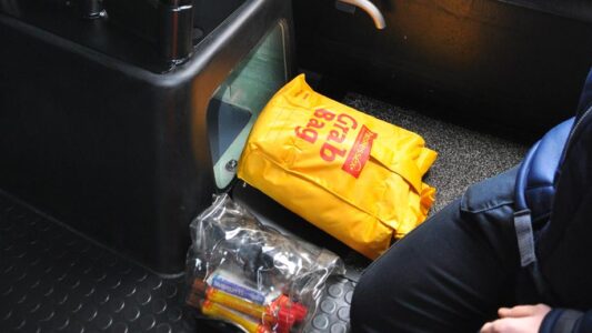 Flares are an essential item in Grab Bags