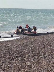 RIB crew rescued following flare alert