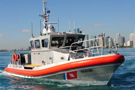 Flare helps coast guard find two people in disabled boat near Miami