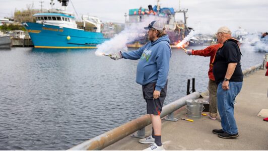 Flares training part of safe fishing event