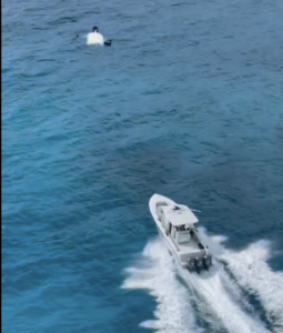 Smoke flare aids Florida fishermen rescue